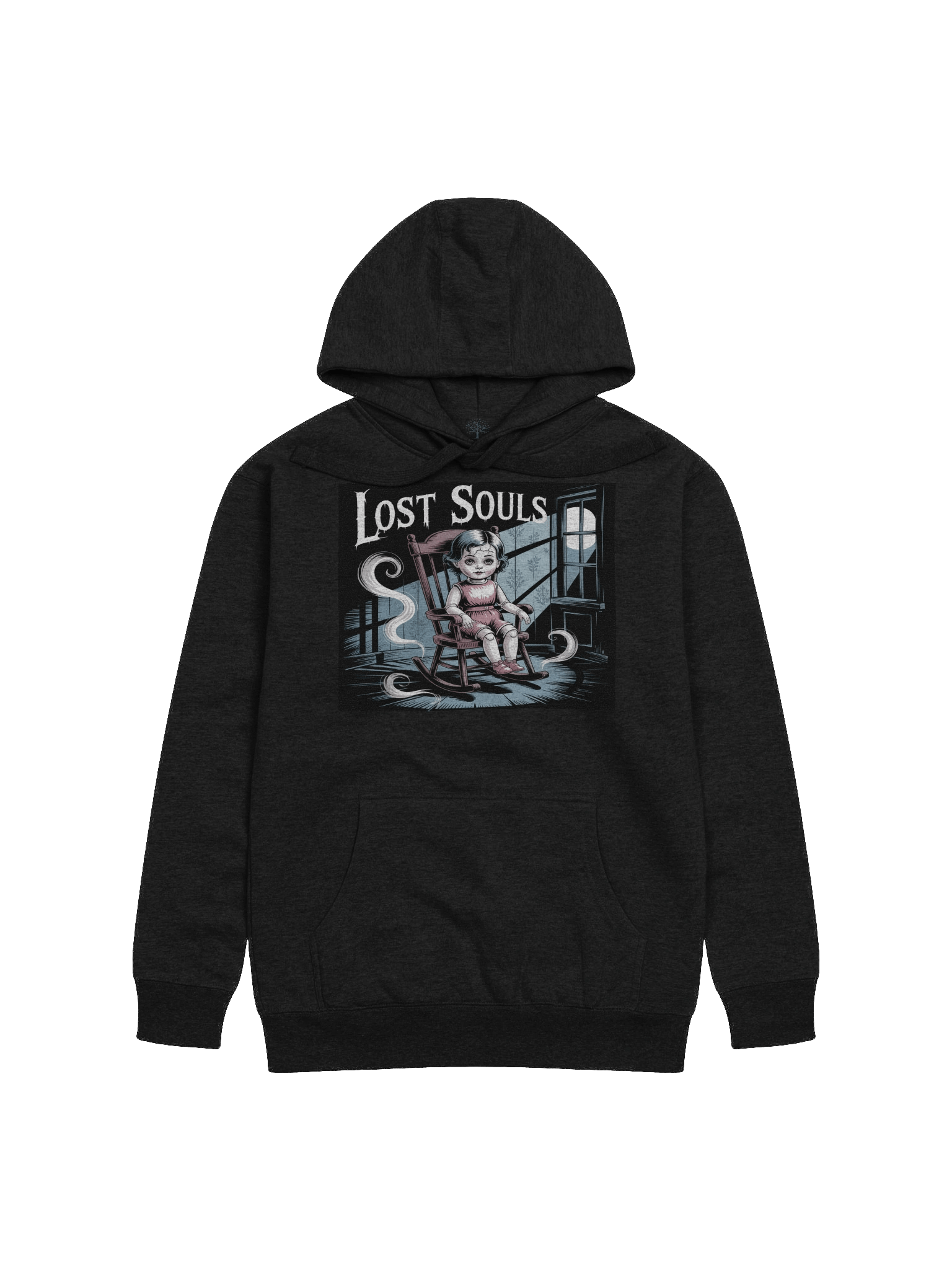 Lost Souls Unisex Premium Hoodie - Exclusive Gothic Horror Baby Design in Eerie Moonlit Style product image (7)