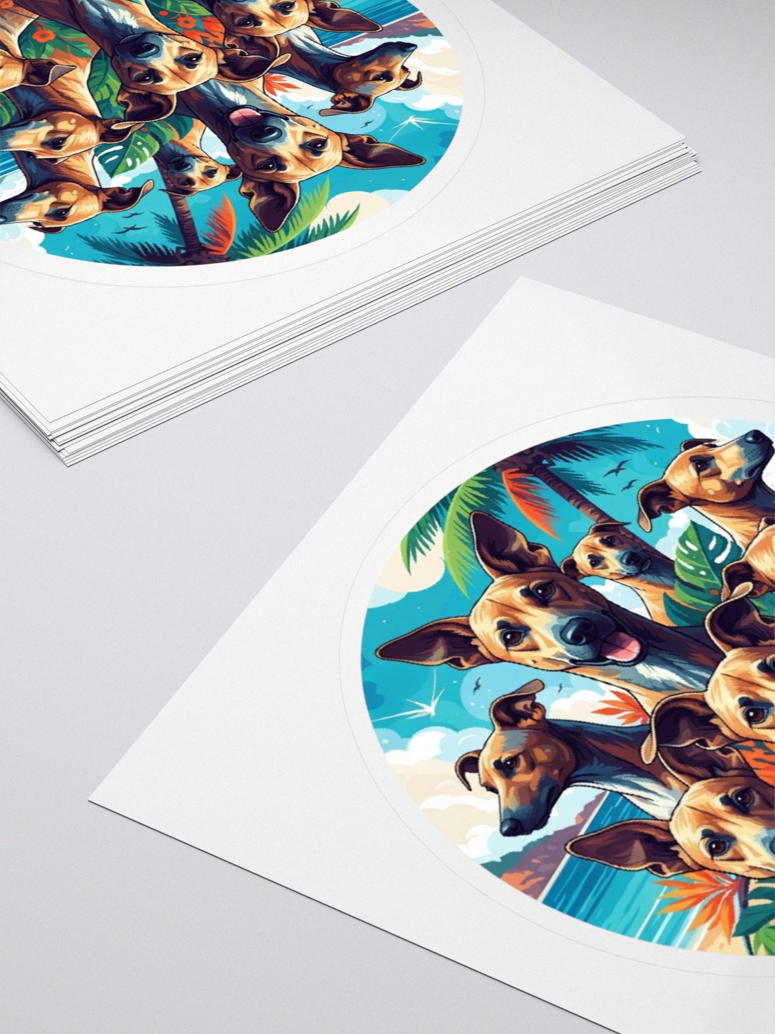 Tropical Potcake Dog Squad Sticker product image (4)