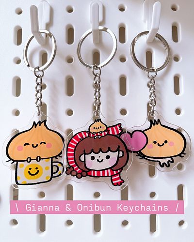 HELLO! New keychains are available in my shop now!😊 I hope they cheer up you and your loved ones when you carry them with you...