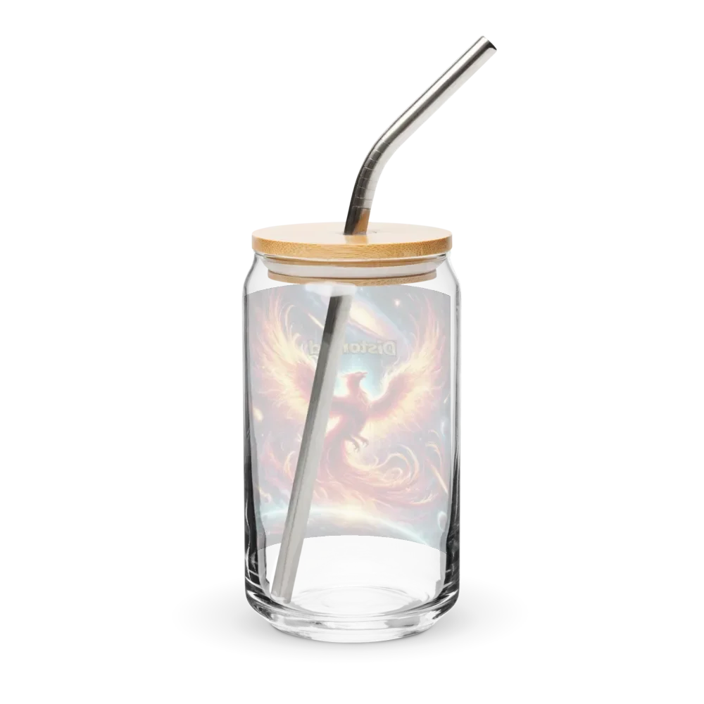 Distorted Album Cover Can Shaped Glass + Lid & Straw - Show your Support - Drinkware product image (2)