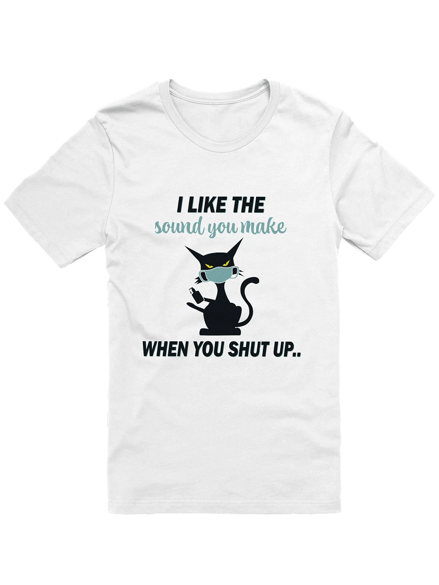 Sarcastic Cat Face Mask T-Shirt product image (1)