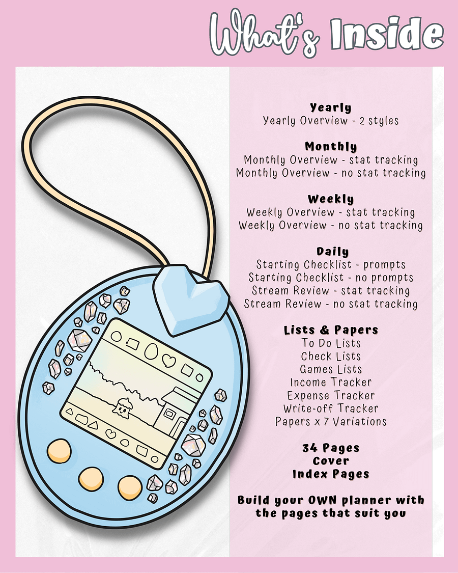 Pink Streaming Planner Printable product image (3)