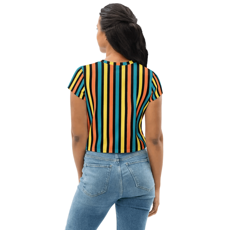 Colorful Stripe Crop Top product image (10)
