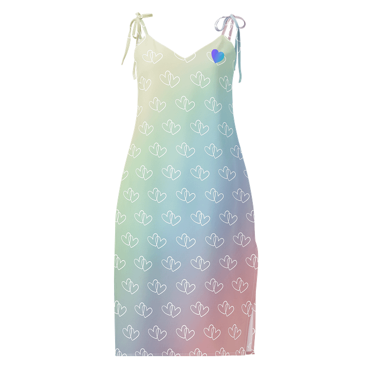 Rainbow Heart Slit Dress product image (1)