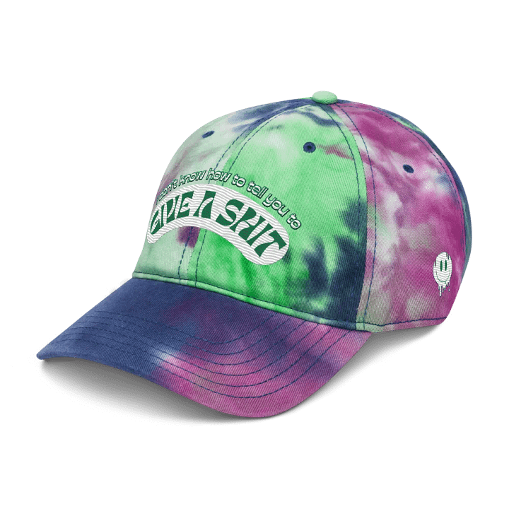 GIVE A SH*T tie-dye dad hat product image (17)