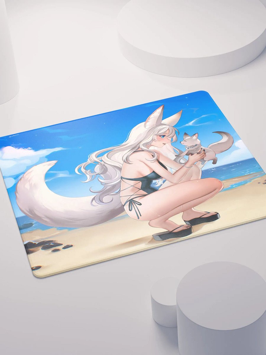Lunaura and Aurora at the Beach (Gaming Mousepad) product image (4)