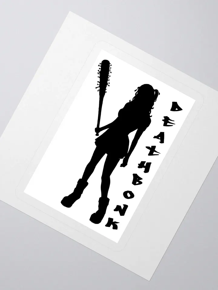 DEATHBONK Sticker (black on white) product image (6)