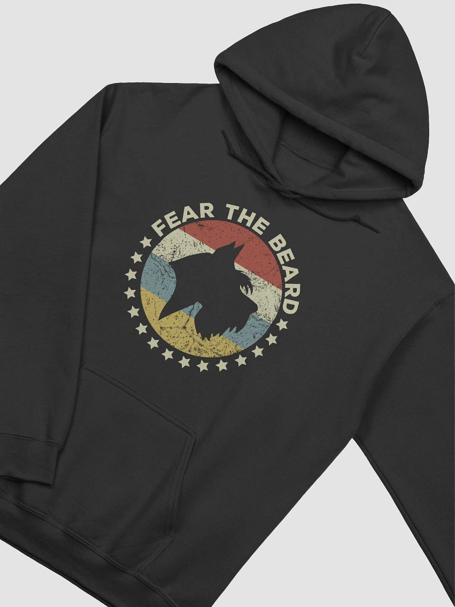 Fear the Beard Hooded Sweatshirt | Retro-Style Hoodie for Schnauzer Dog Owners product image (4)