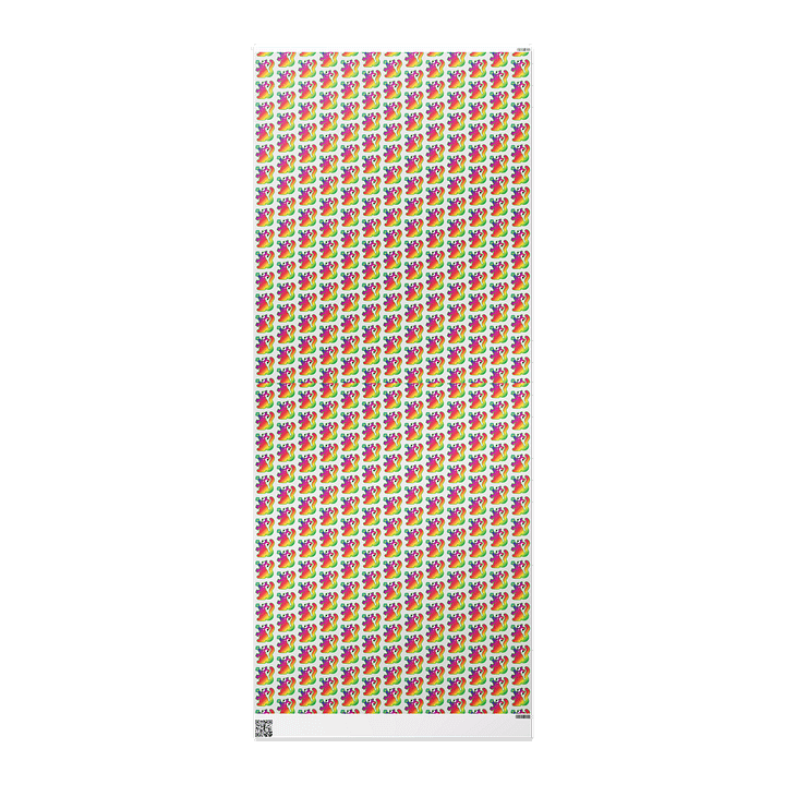 Wrapping paper - Rainbow Derp, on White product image (2)