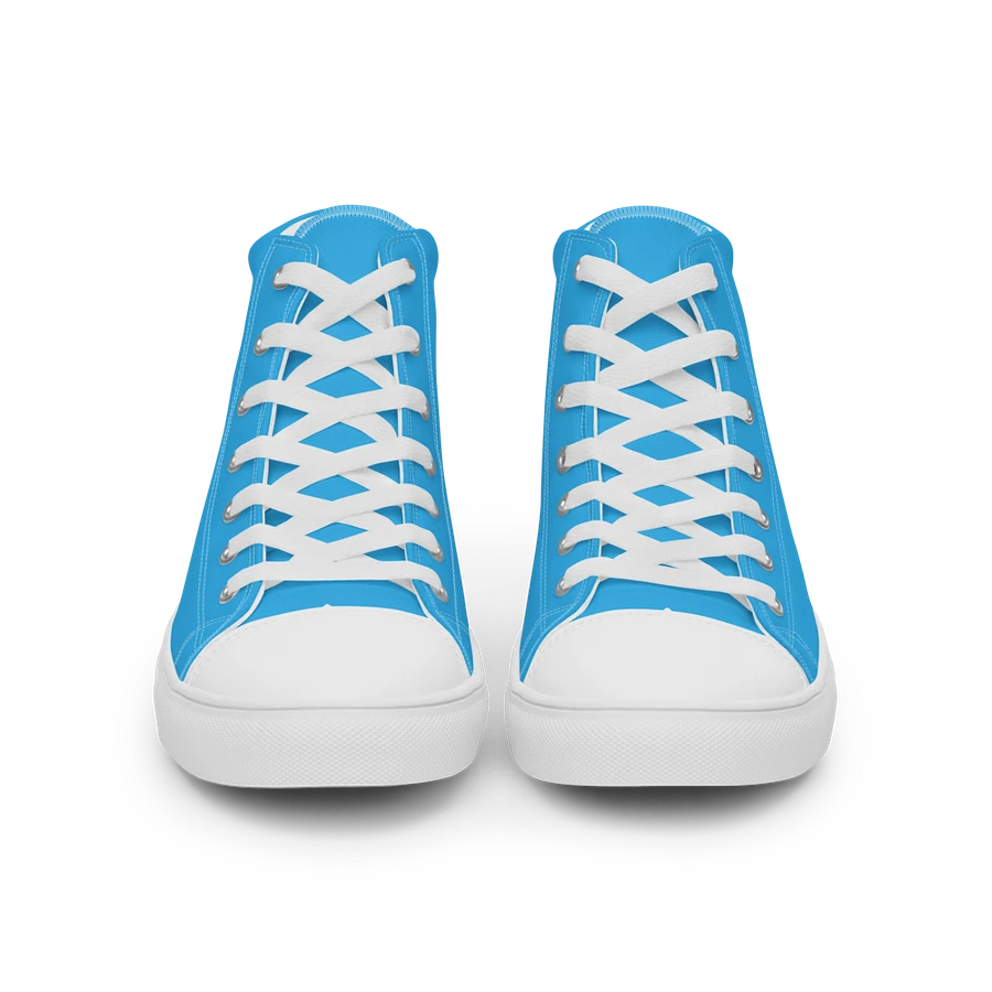 Blue and White Flower Sneakers product image (30)