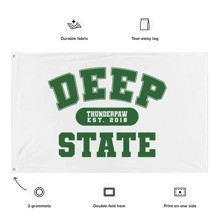 Deep State Varsity Flag / Wall Banner product image (2)