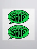 Paul Brodie's Shop - Stickers! product image (1)