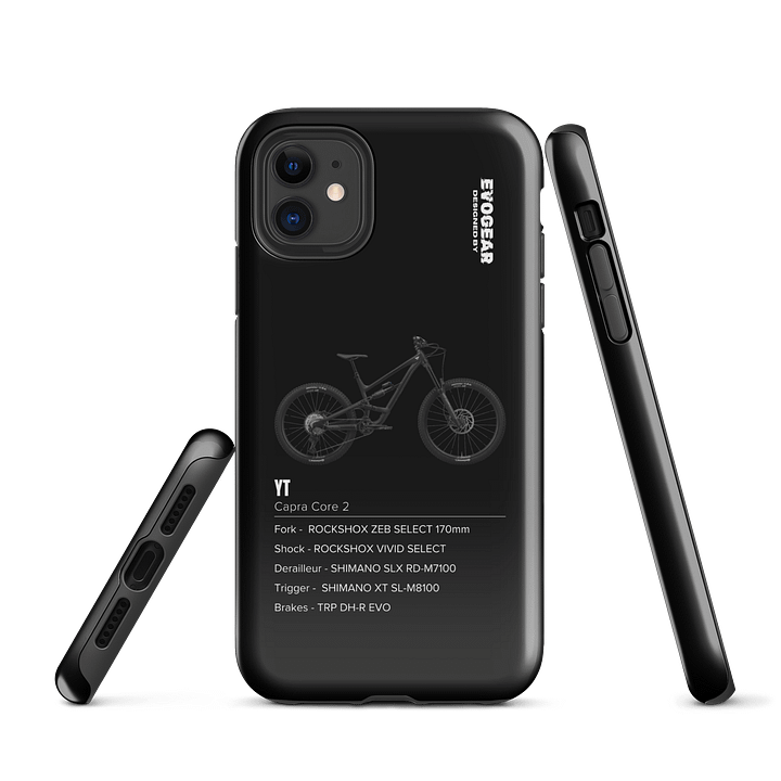 Black YT Capra Core 2 iPhone Case product image (1)