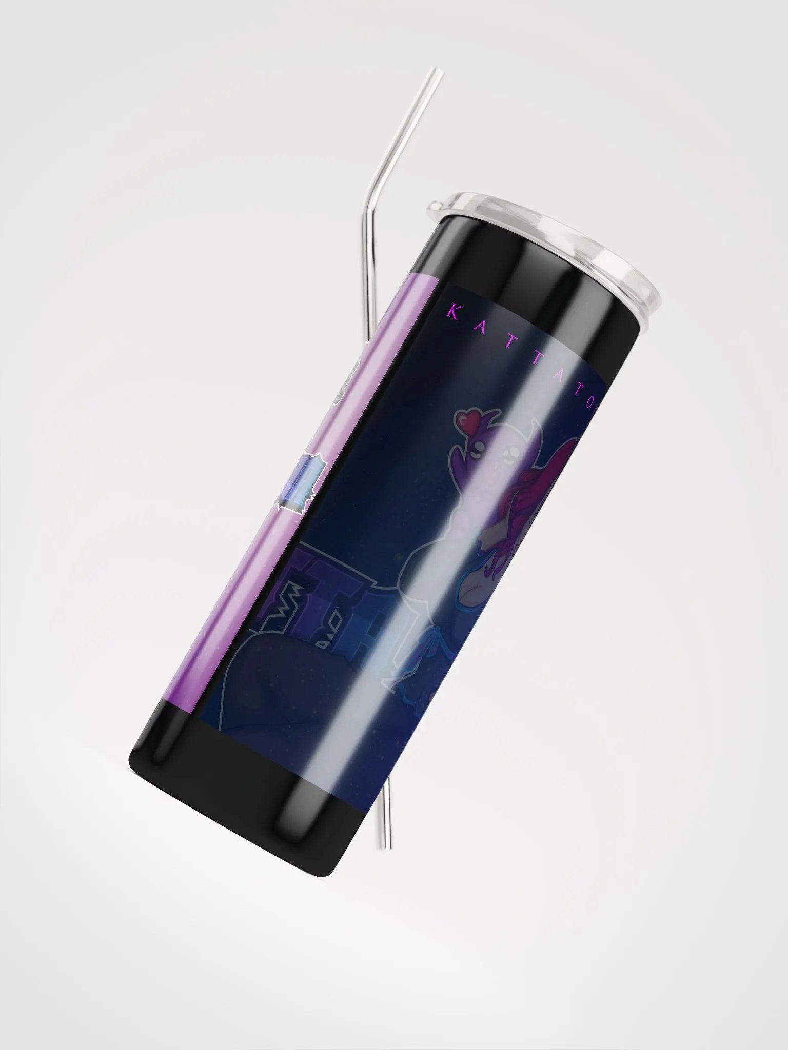 Stainless Steel Tumbler with Straw product image (7)