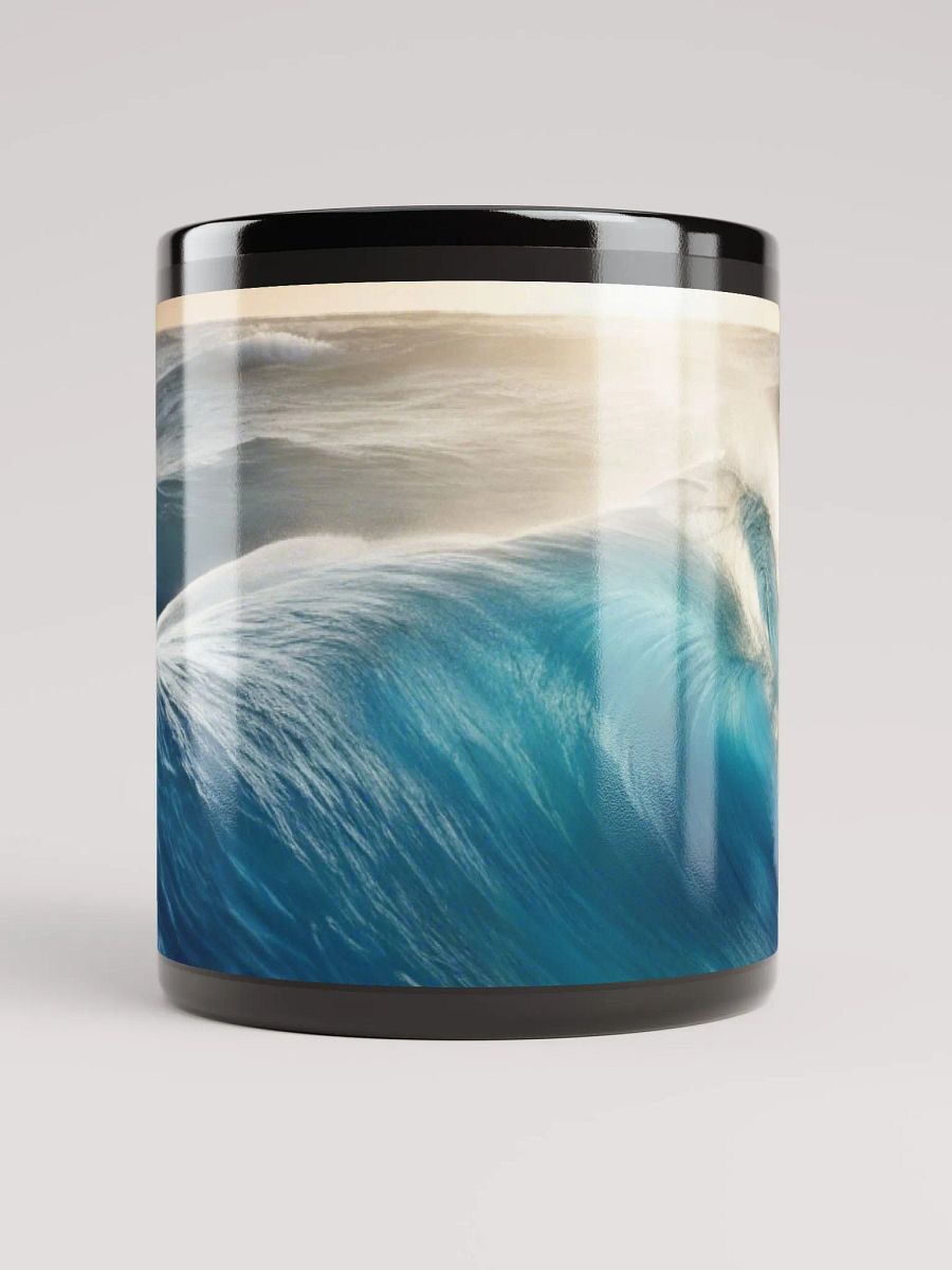 Cresting Wave Black Glossy Mug product image (9)