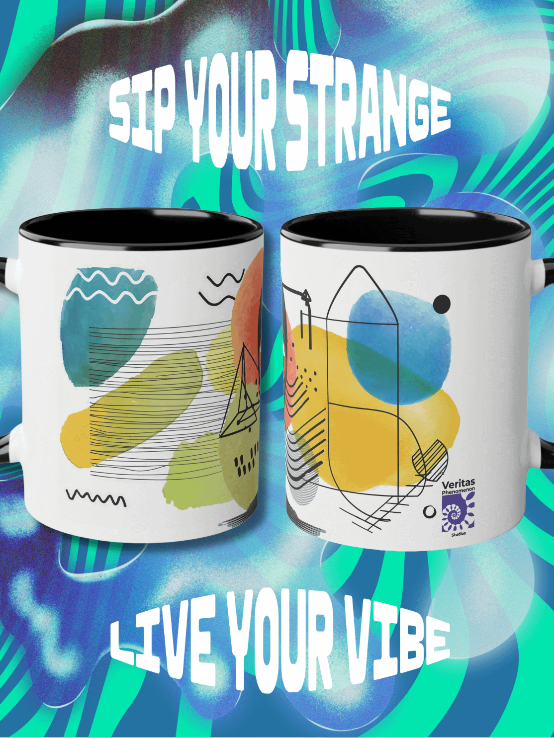 Abstract Art Coffee Mug: STARE INTO YOUR SOUL product image (2)