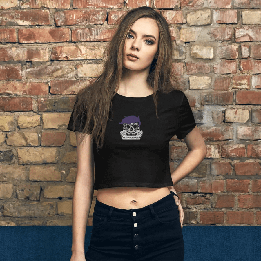 Enigma Nation Bella+Canvas Women's Crop Tee (EMBRODERED) product image (2)