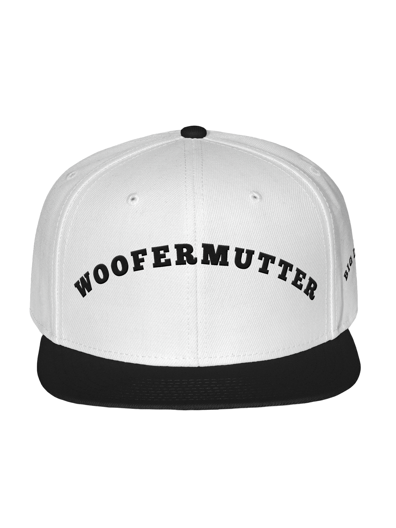 WooferMutter White Embroidery Black Hat product image (1)