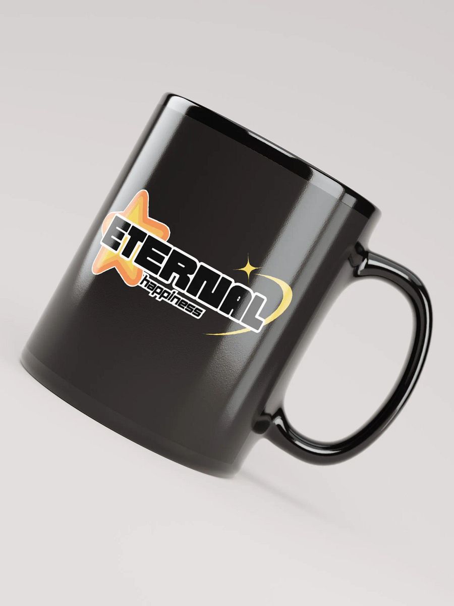 EternalHappiness Logo Black Glossy Mug product image (4)