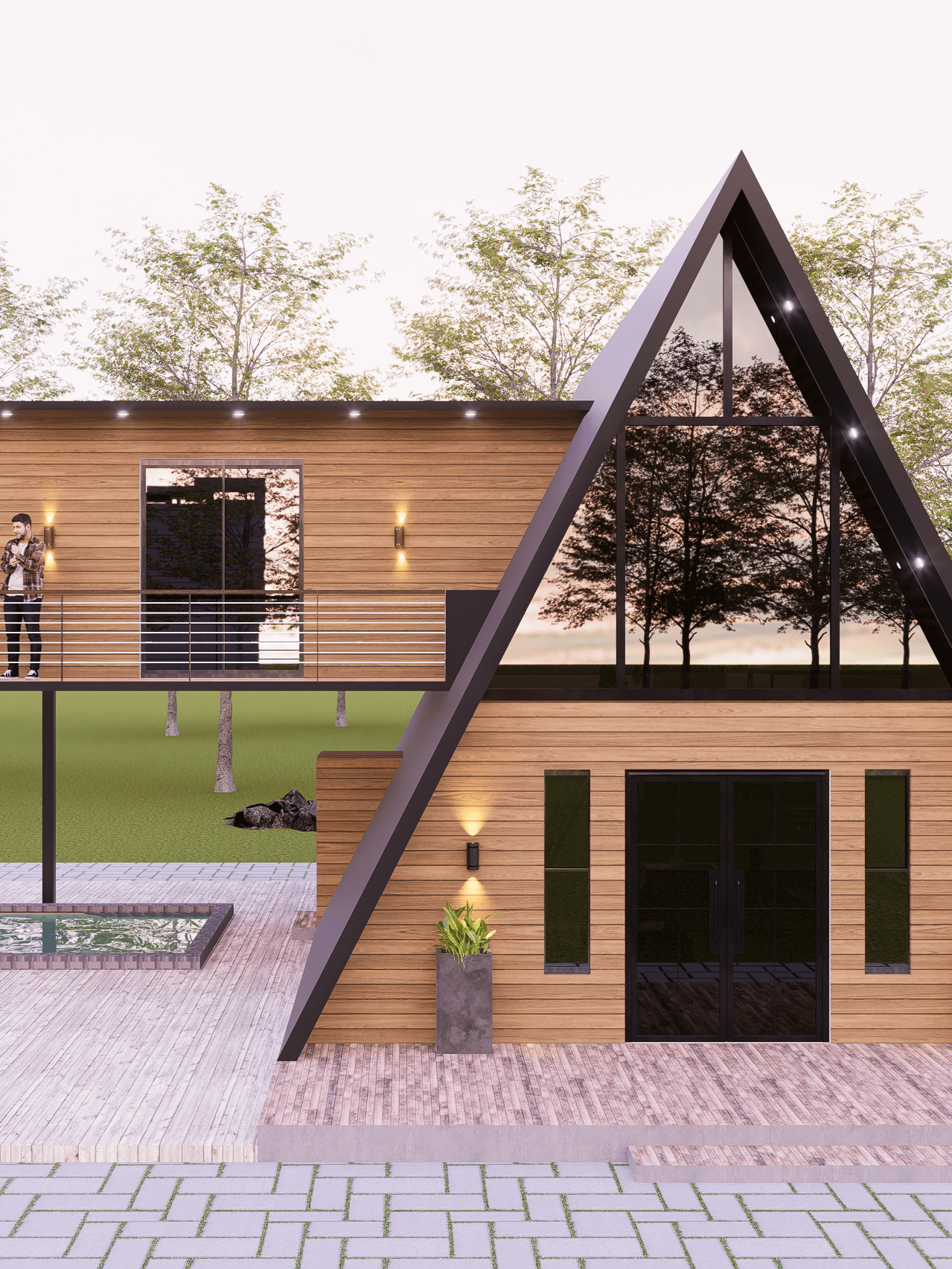 2 Storey A-Frame 3BHK House product image (1)