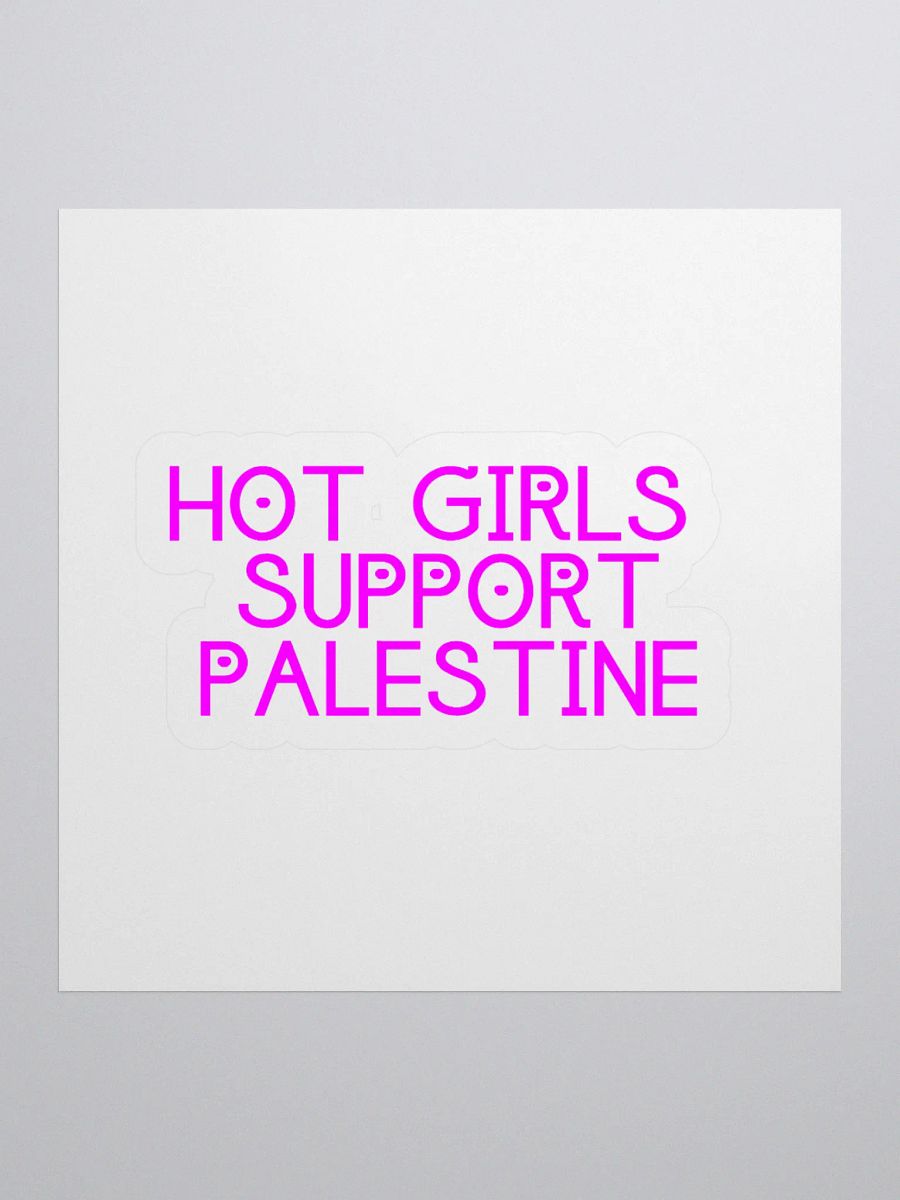 HOT GIRLS SUPPORT PALESTINE Sticker product image (3)