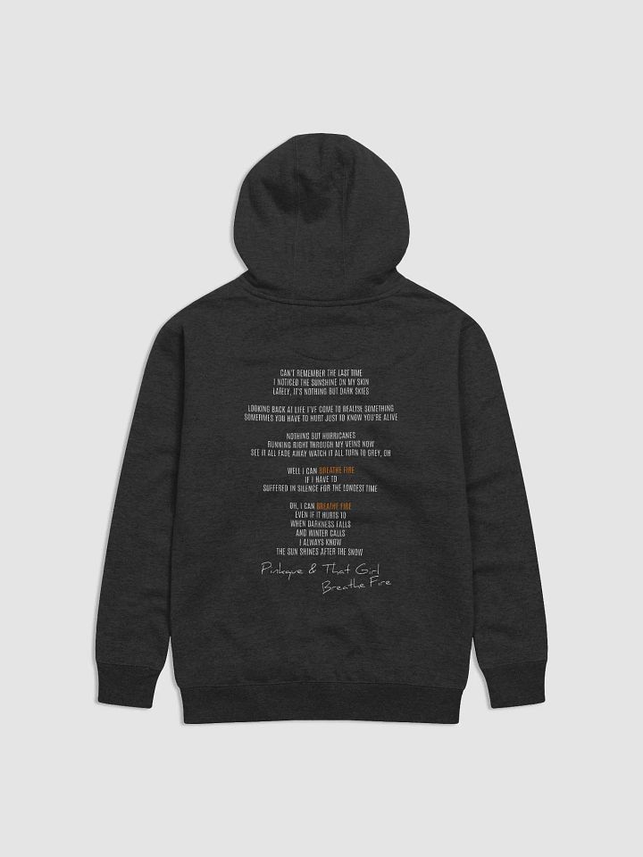 Pinkque x That Girl | Breathe Fire Unisex Hoodie - [COLLAB SERIES] (Logos Front & Lyrics Back) product image (8)