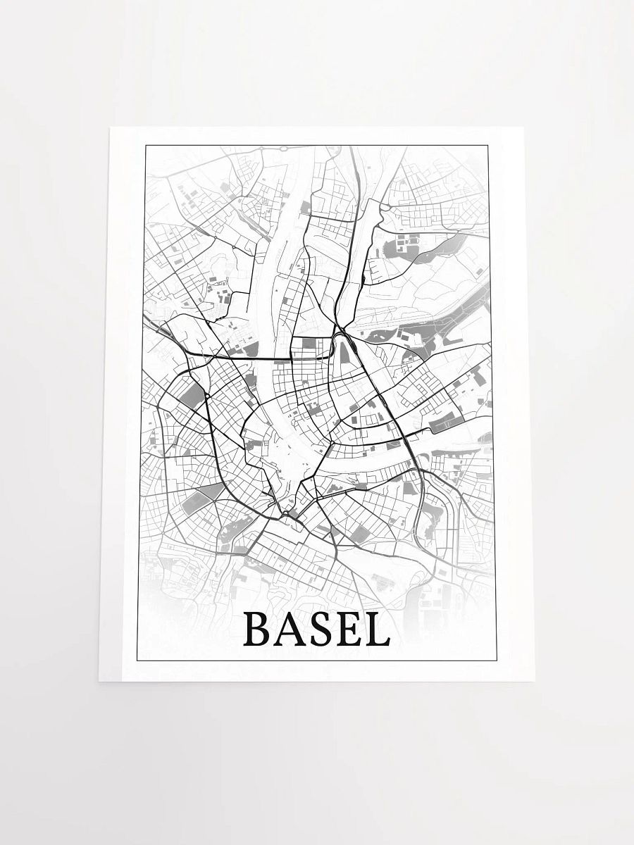 Basel, Switzerland, city map print product image (17)
