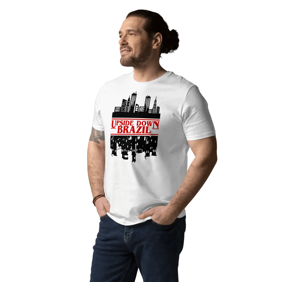 Upside down shirt brazil funny creative a third world country for sale for guys and women product image (12)