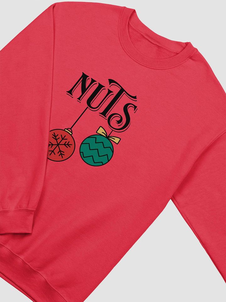 Funny Nuts Christmas Front Print Unisex Crewneck Sweatshirt product image (2)