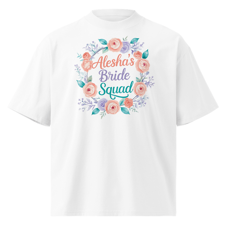 Floral Bride Squad Organic T-Shirt product image (1)