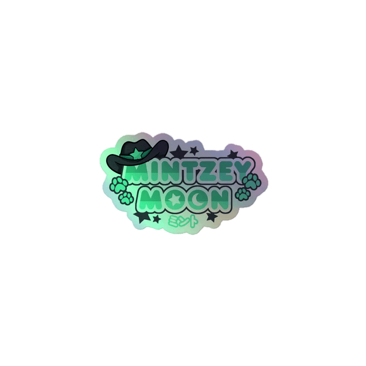 Mintzey Moon Cow Girl Logo Holo Sticker product image (1)
