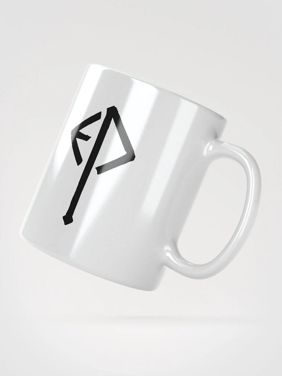 Executioner Rune Mug - Black on White product image (5)