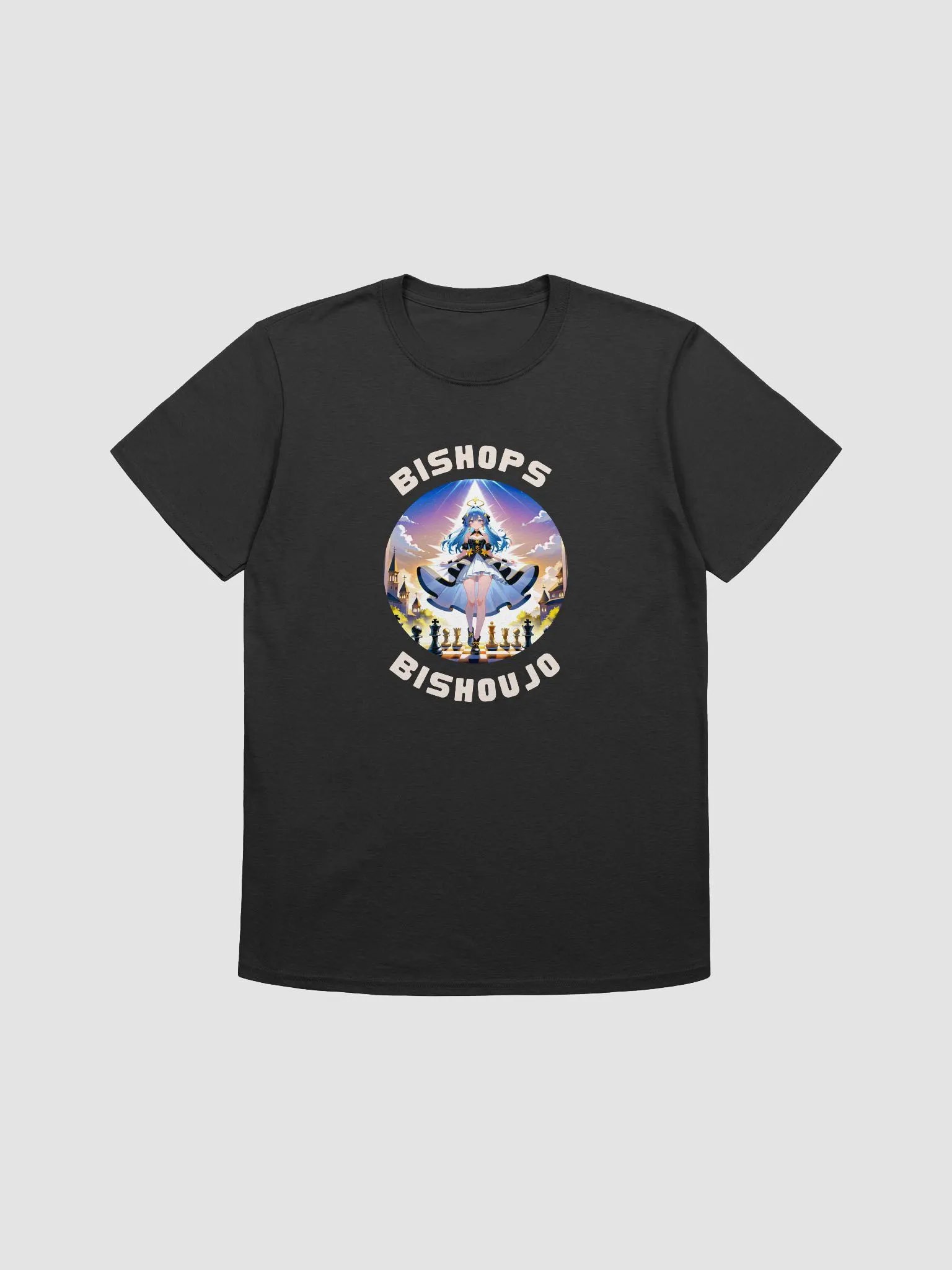 Bishop's & Bishoujo Anime Chess T-Shirt product image (4)