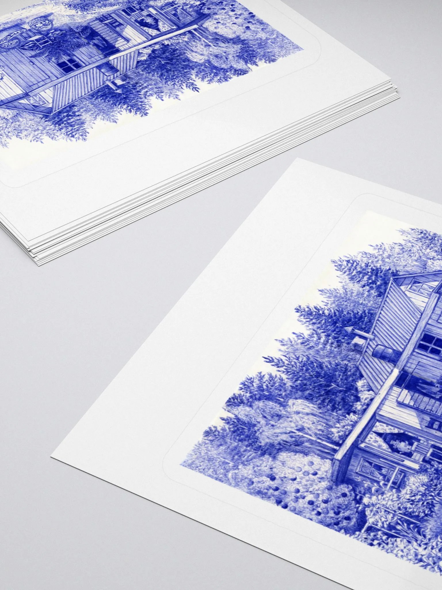 Cottage cabin illustration sticker product image (4)