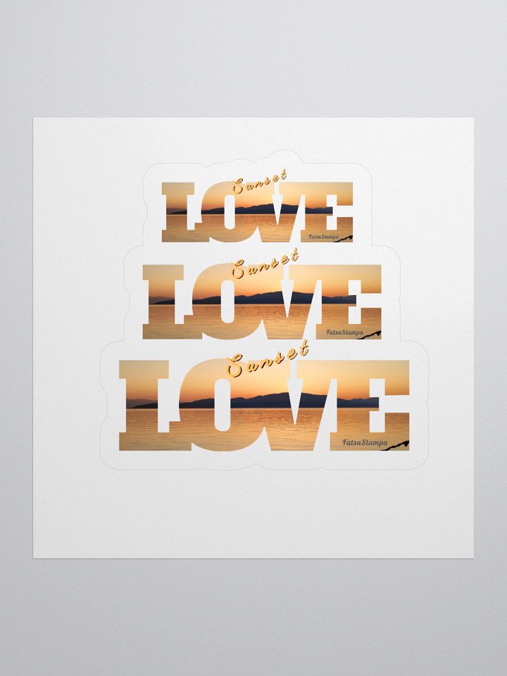 Love Sunset Kiss-Cut Stickers product image (4)