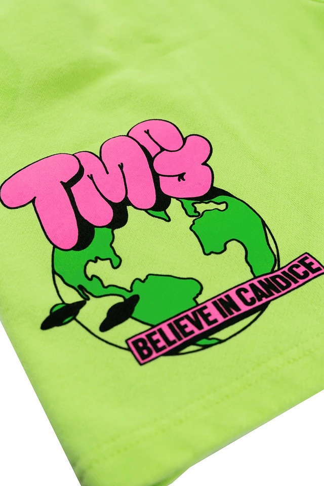 TMG Globe Neon Green Shorts product image (2)