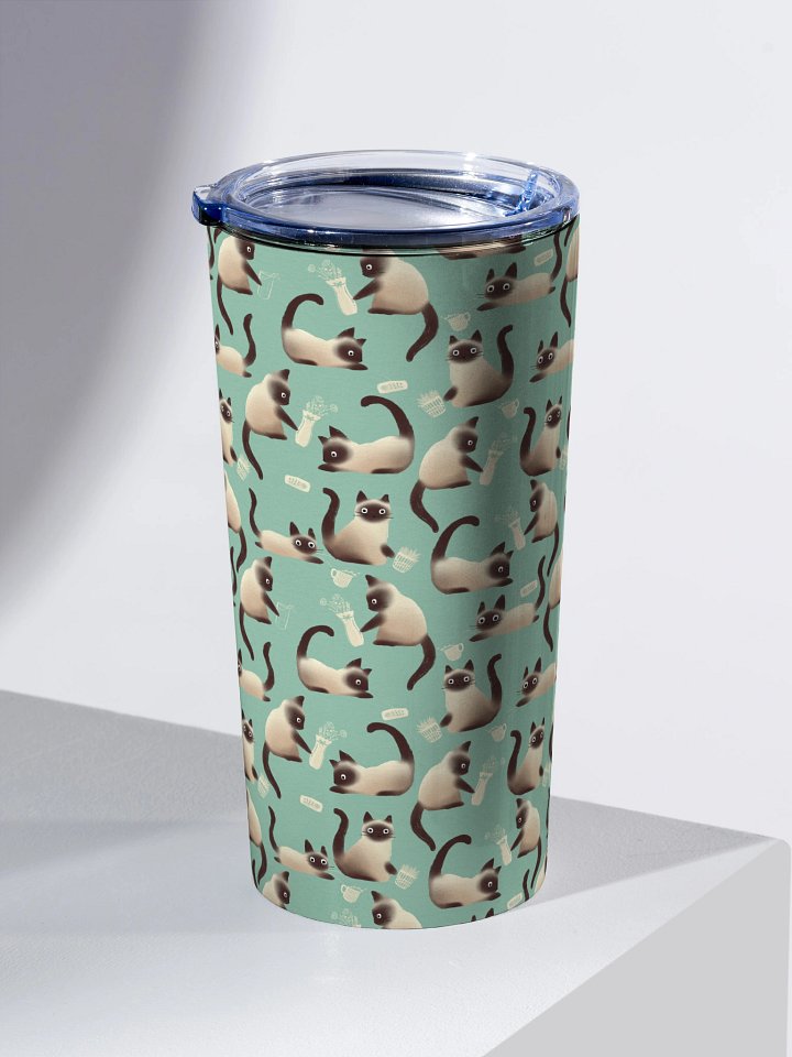 Bad Siamese Cats Knocking Stuff Over Tumbler, Mint product image (2)
