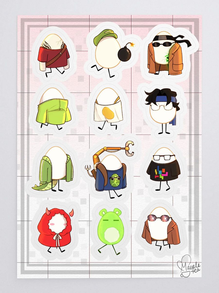 Egg Parents! Sticker Sheet 3 product image (1)