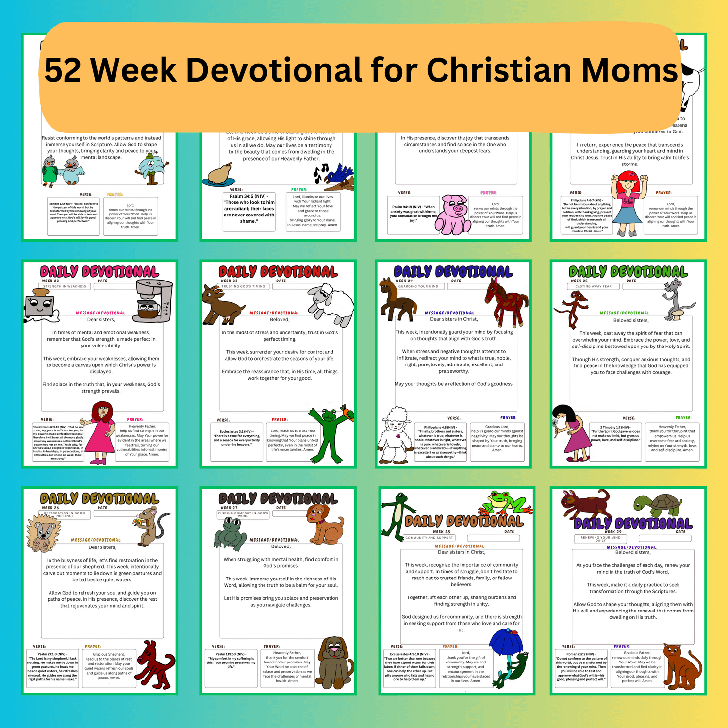 Christian Mom Gifted Devotional| Christian Moms Gift| BibleVerse| Timely Verses| Christian Bible Verses| Prayerful| Devotion Prayers| Faith product image (3)