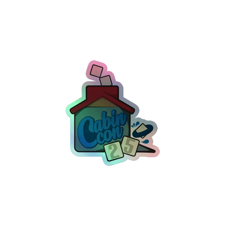 Cabin Con 2025 alt logo Holo Sticker product image (1)