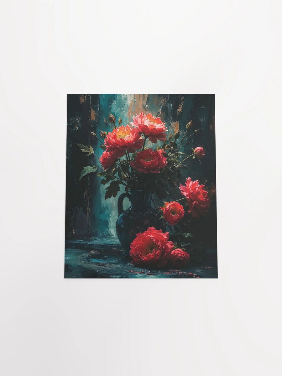 Vibrant Peony Vase Enhanced Matte Poster product image (28)