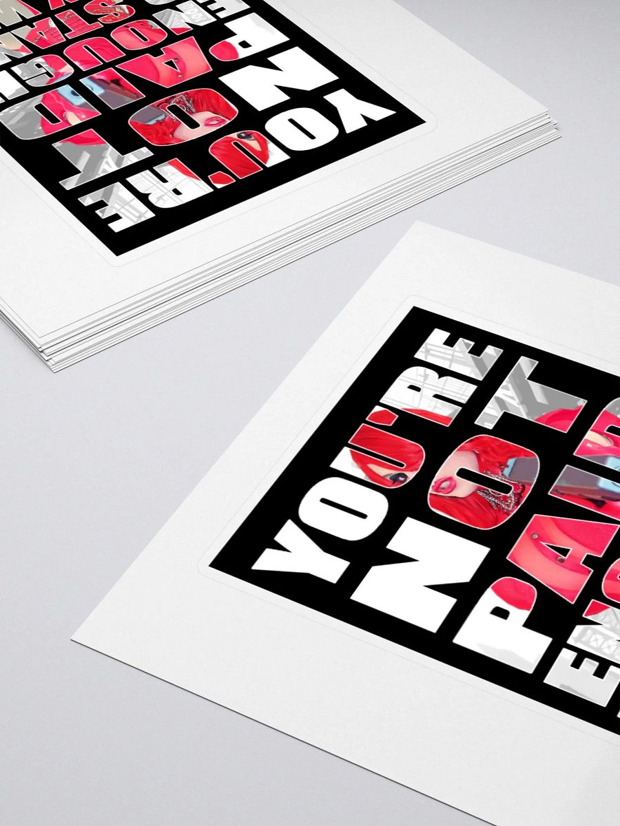 You're Not Paid Enough... Sticker product image (4)