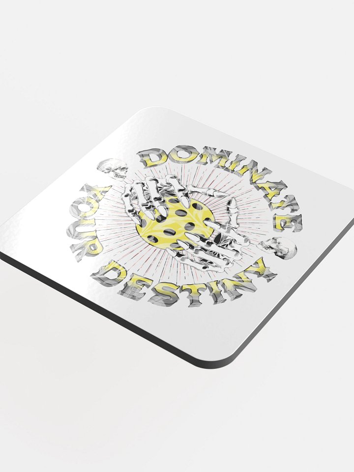 Dominate Your Destiny Pickleball Glossed Coaster product image (1)