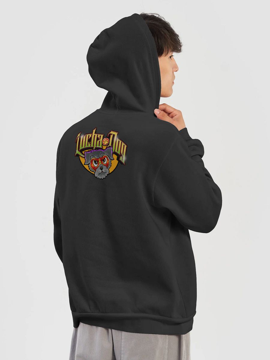 Lucha Dog Pepper Sun Mask Super Soft Hoodie! product image (18)