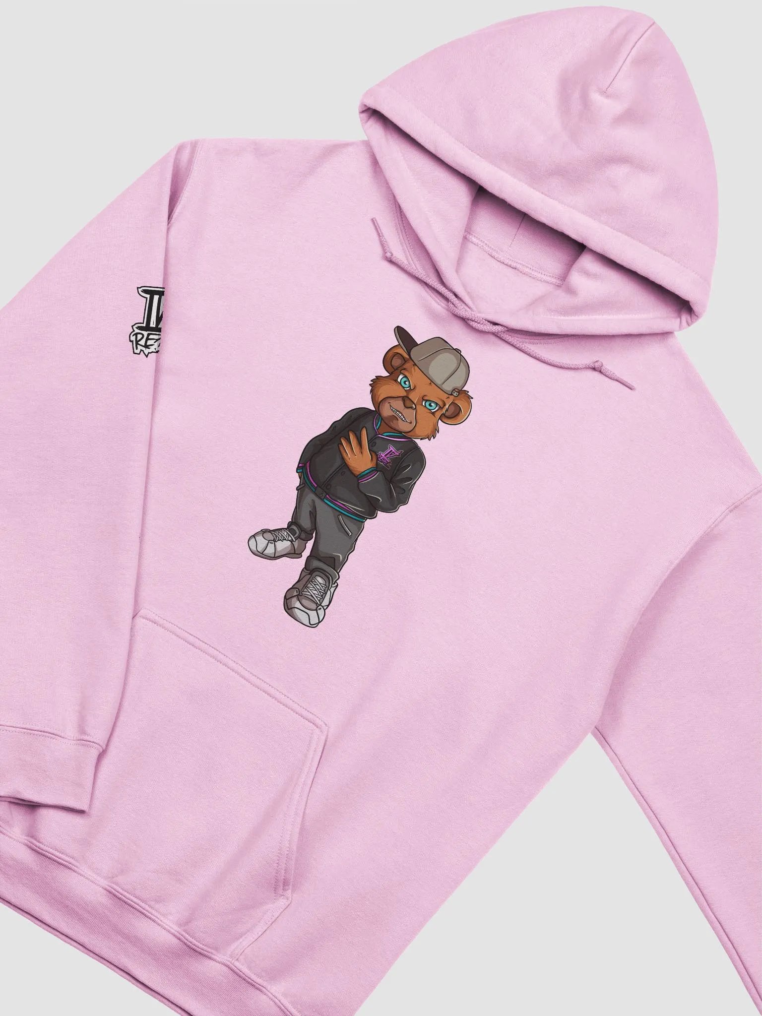 Standing Bear Pink Classic Hoodie product image (3)