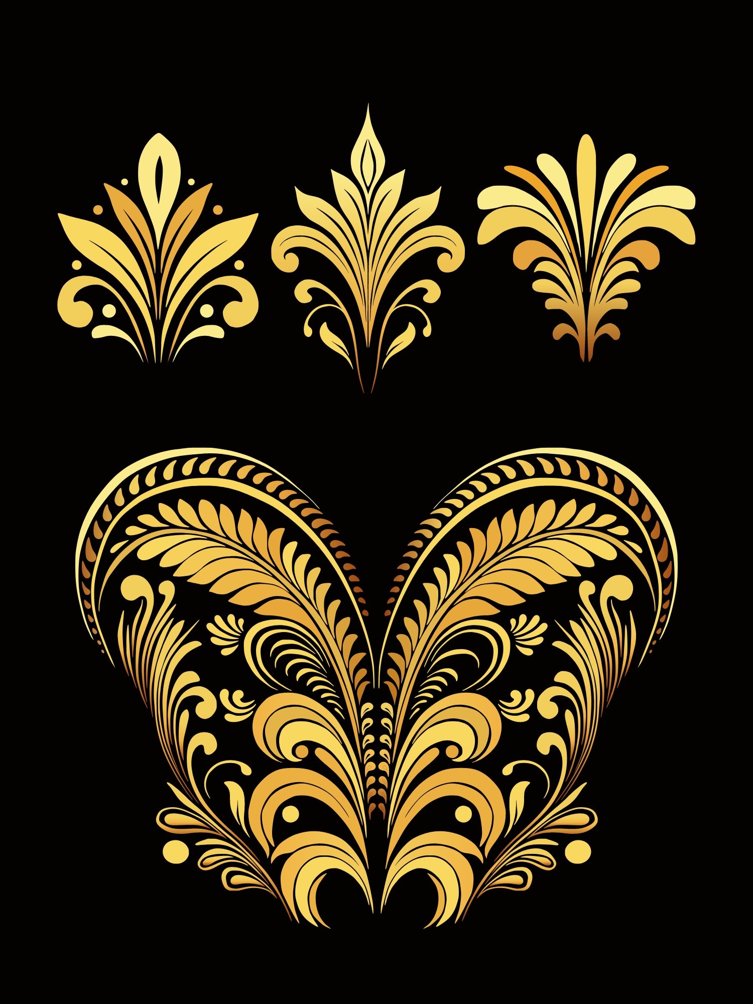 Gold Vintage Glamour Flourishes product image (5)