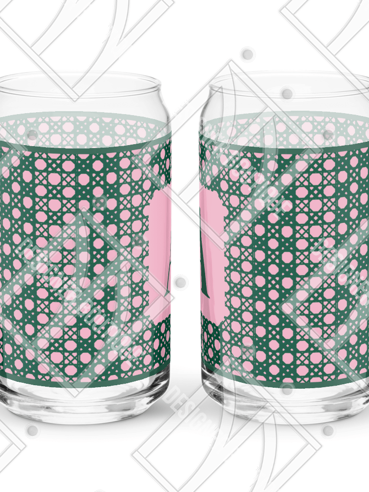 Verdant Garden Monogram A Can-Shaped Glass product image (7)