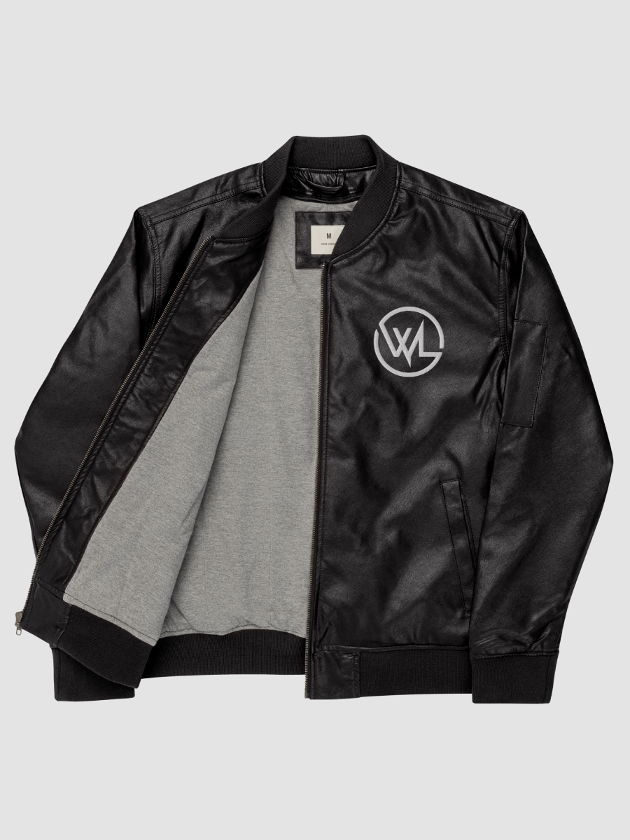 WL Faux Leather Bomber Jacket product image (1)