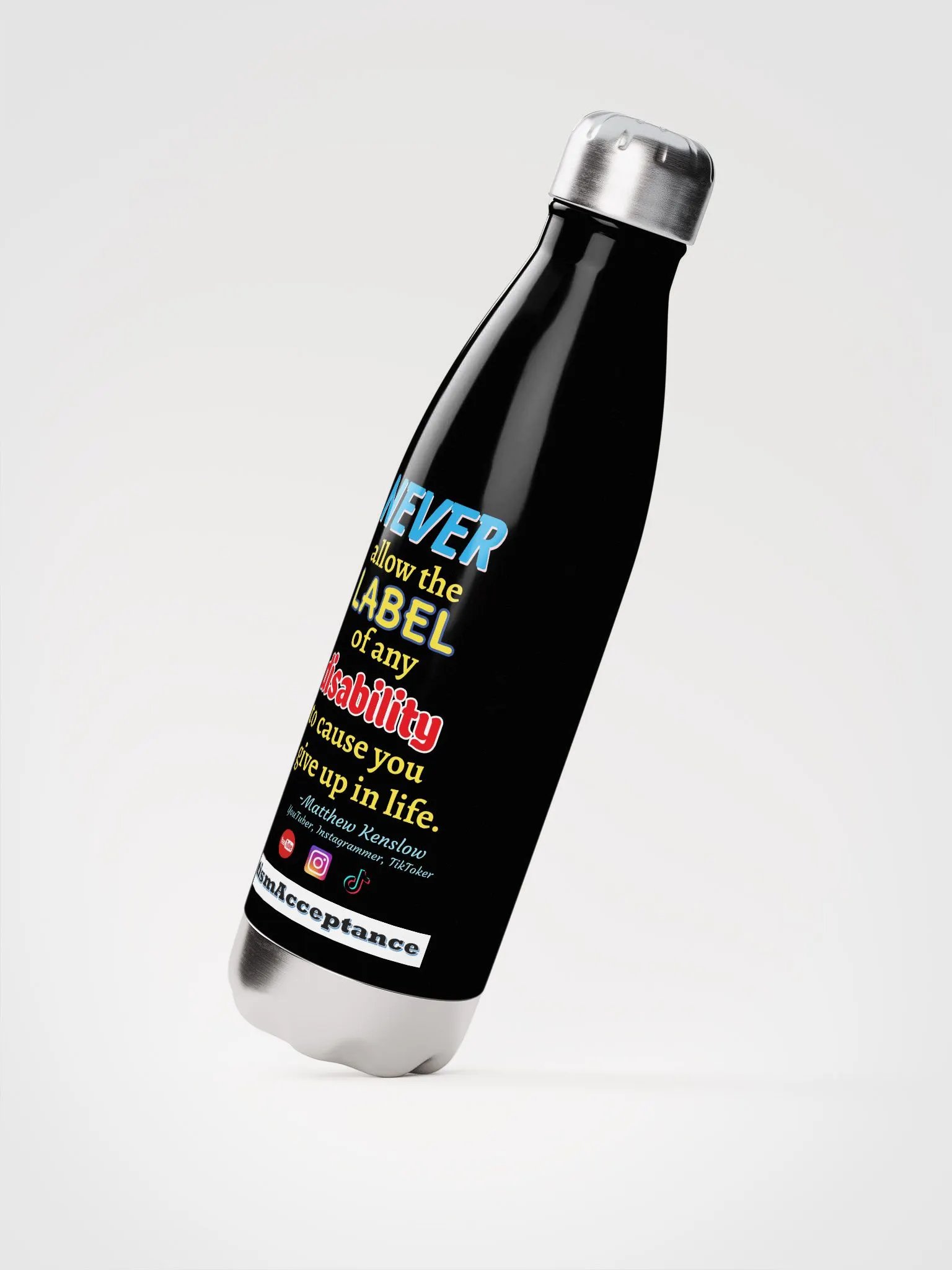 Stainless Steel Water Bottle [Quote 3] product image (2)