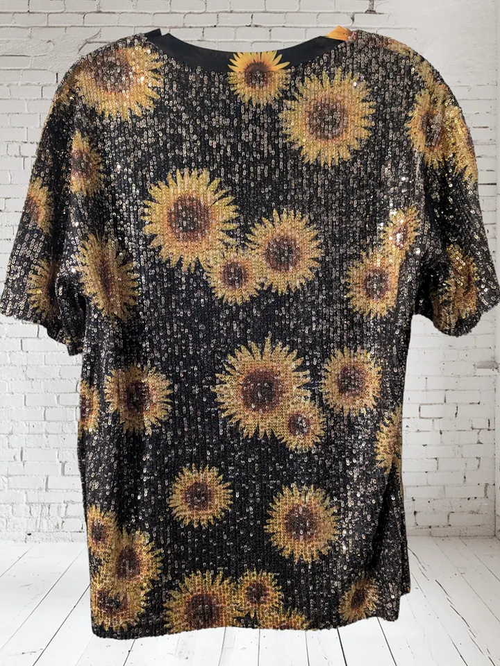 M Bedazzled Sunflower Top product image (2)